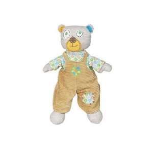  Maison Chic Silly Bear 12 in Tan Corduroy Overalls Toys & Games