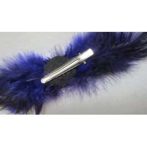  Purple Guinea Feather Hair Clip Beauty