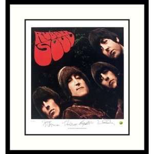  The Beatles: Rubber Soul (album cover) Framed Print by 
