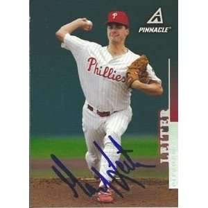  Mark Leiter Signed Philadelphia Phillies 1998 Pinnacle 