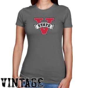 NCAA Valdosta State Blazers Ladies Charcoal Distressed Logo Vintage 