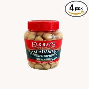 Hoodys Dry Roasted Macadamias, 9 Ounce Boutique Pet Jar (Pack of 4 