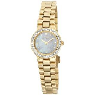   Swarovski Crystal Accented Gold Tone Watch: Silhouette: Watches