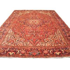  8x12 Hand Knotted HERIZ Persian Rug   87x122