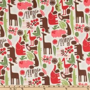  44 Wide Monkeys Bizness 2 D Zoo White Fabric By The 