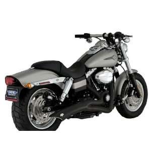  Hines Black Big Radius Exhaust System for 2006 2011 Harley Dyna Models