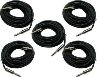 5pk 50 1/4 Speaker Cables PRO Cable PA,DJ 50 ft foot  