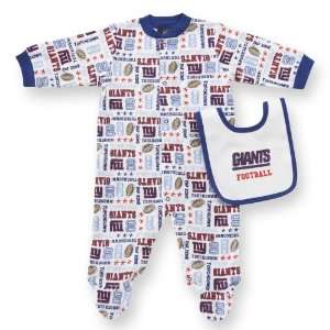  NFL New York Giants Snap Front Sleep N Play and Matching 