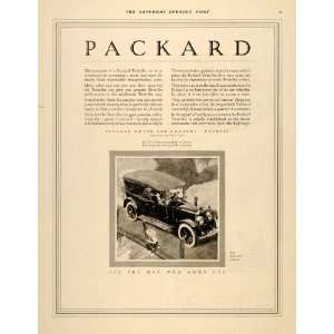 1922 Ad Packard Car Twin Single Six Artist Stuart Davis   Original 
