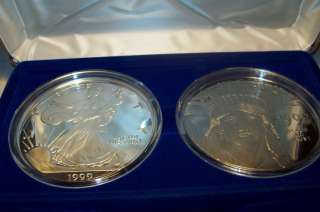   MINT 4 HUGE SILVER ROUNDS   ONE POUND PURE SILVER! U.S. Coins  