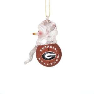 BSS   Georgia Bulldogs NCAA Acrylic Basketball Snowman Ornament (2.50 