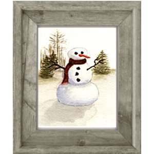  Winter: Snowman (Giclee Print on Canvas 5 x 7): Home 