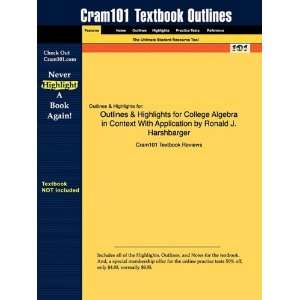 Studyguide for College Algebra in Context by Ronald J. Harshbarger 