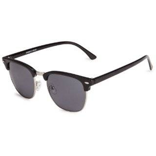 Cairo 3211 L Clubmaster Style Sunglasses Black with Grey Lens