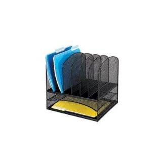 Safco Mesh Desk Organizer with Two Horizontal and Six Upright Sections 