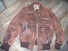 Vintage mens horse leather bomber jacket   PERFECT PATINA 1940 1950 