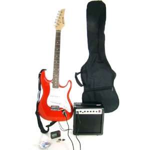  Paco Electric Guitar Pack Red: Musical Instruments