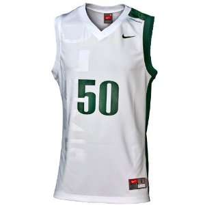  Nike Oregon Ducks #50 White Replica Basketball Jersey 