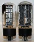 Pair 1957 RCA 5U4GB / 5U4 rectifier vacuum tubes, Black Plate, Tested 