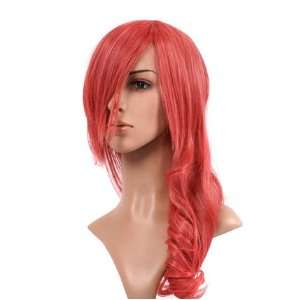    Rose Pink Long Hair Anime Cosplay Wig Costume Hair: Toys & Games