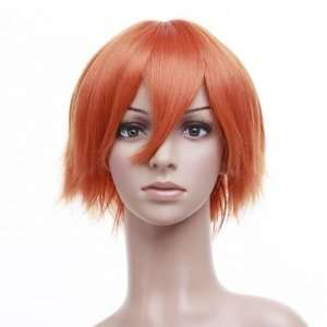   Orange Short Length Anime Cosplay Costume Wig Hair Toys & Games