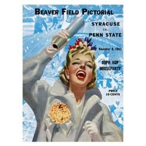  Penn State vs. Syracuse, 1941 Sports Giclee Poster Print 
