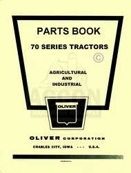 Oliver 70 Standard, Row Crop & Industrial Part Manual  
