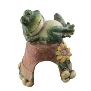    Napco 9 1/4 Inch Tall Frog and Toad House Patio, Lawn & Garden