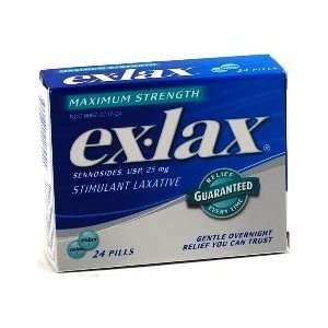 Ex Lax Max Relief Tab 24 Count