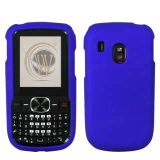 Blue Rubberized Phone Cover Hard Case for LG 500G  