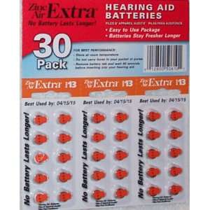  Rayovac Zincair Extra # 13 Hearing Aid Batteries 30 Pack 