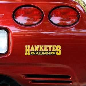  NCAA Iowa Hawkeyes Alumni Car Decal: Sports & Outdoors
