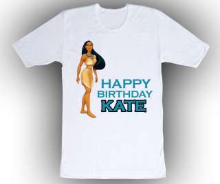 Personalized Pocahontas Birthday T Shirt Gift Add Name  