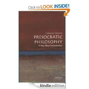Presocratic Philosophy: A Very Short Introduction (Very Short 