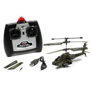  3 Channel Apache Indoor RC Helicopter With Gyro Toys 