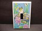 Frog Water Lillie Dragonfly Light Switch Cover V094