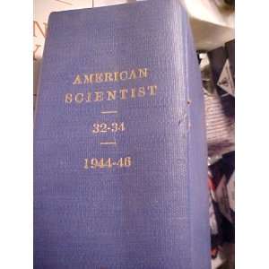  American Scientist 1944 1946 GEORGE BAITSELL Books