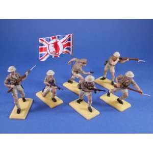  Britains Deetail DSG Toy Soldiers WWII British Desert Rats 