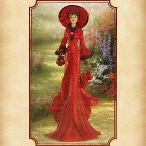   IN THE RED SPIRIT Womens Heart Health Red Victorian Lady FIGURINE