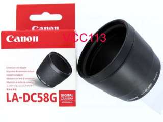 CANON LA DC58G+Tele&Wide Angle Lens+3 Filter A720 A710  