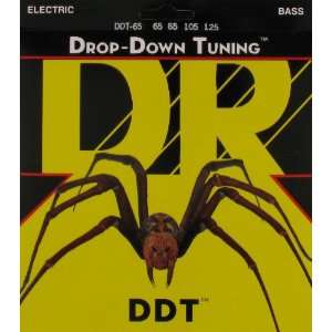  DR Strings Electric Bass Guitar Drop Down Tuning, .065 