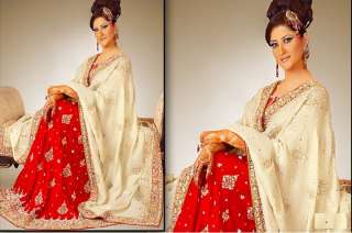 Pakistani Designer Bridal Salwar Kameez Lengha Red  
