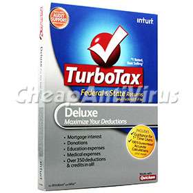 Intuit TurboTax Deluxe Federal State & eFile 2010 (New)  
