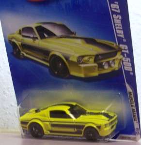 2008 Hot Wheels 67 Shelby GT 500 Ford Mustang Muscle Mania 09  