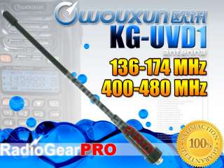 KG UVD1P Dual Band Antenna 136 174 / 400 480Mhz KGUVD1P  
