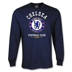  hidden Chelsea LS Football Club T Shirt (Navy): Sports 