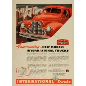  1947 Ad International Harvester Trucks Red Model KB IH 