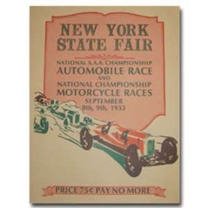  1933 New York State Fair Poster Print