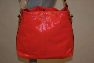 COACH Peyton Coral Patent Leather Shoulder Bag Handbag Purse,New With 