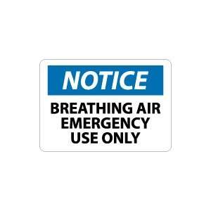  OSHA NOTICE Breathing Air Emergency Use Only Safety Sign 